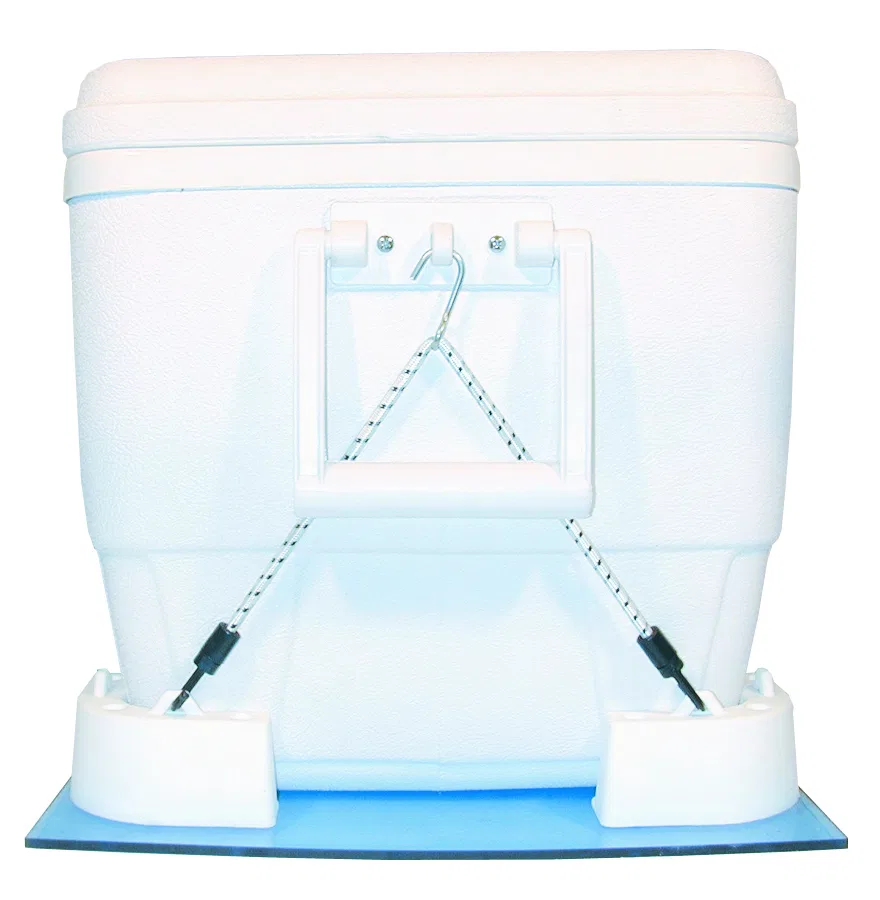 CMK-1-DP – T-H MARINE Beverage Cooler Tie Down Kit, For Use With All Size Coolers White Plastic With Four Corner Brac...